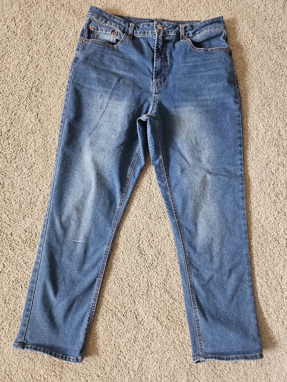 Frye Classic Straight-Leg Jeans in Blue Denim